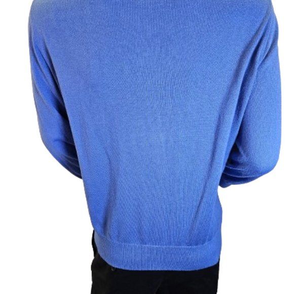 Blue Banana Republic Large Sized Cotton and Silk Cardigan - Picture 11 of 15